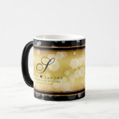 Mug Magique Élégant 50e anniversaire de Mariage d'or (Devant gauche)