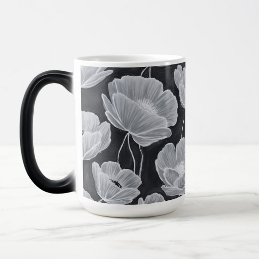 Mug Magique Elegant and Whimsical Poppies (Gauche)