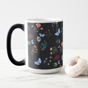 Mug Magique Elégant café Floral & Butterfly Botanical Garden