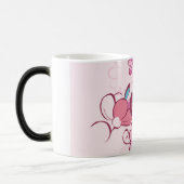 Mug Magique Elegant Floral Script Custom Name (Gauche)