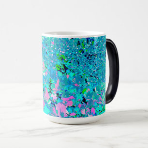 Mug Magique Élégant Limelight rose et bleu Hydrangea