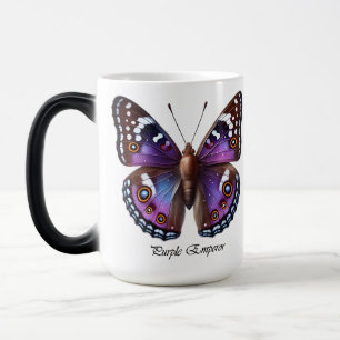 Mug Magique Élégant Papillon Empereur Violet Wrap