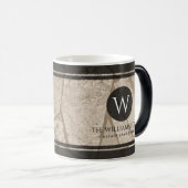 Mug Magique Elégant Sepia Toned Cracked Stones (Devant droit)