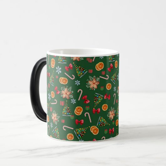Mug Magique Élégant Sucre de canne de biscuits de Noël doux et (Devant gauche)