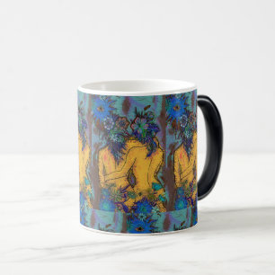 Mug Magique Élégante adoption florale avec soleil et oeil