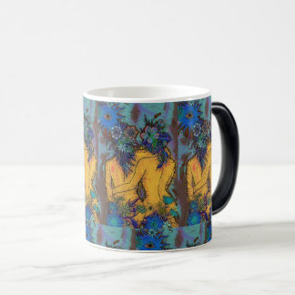 Mug Magique Élégante adoption florale avec soleil et oeil