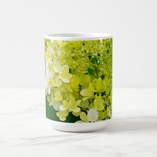 Mug Magique Élégante Chartreuse Vert Limelight Hydrangea (Centre)