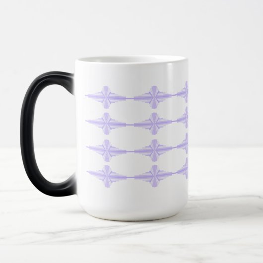 Mug Magique Elément Art déco en lilas & violet (Gauche)