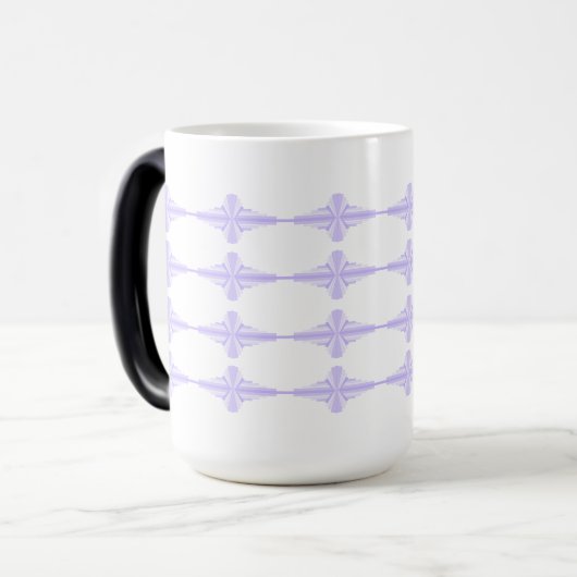 Mug Magique Elément Art déco en lilas & violet (Devant gauche)