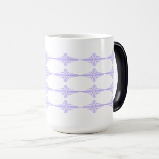 Mug Magique Elément Art déco en lilas & violet (Devant droit)