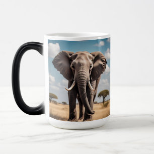 Mug Magique Eléphant africain majestueux