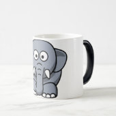 MUG MAGIQUE ÉLÉPHANT GRIS (Devant droit)