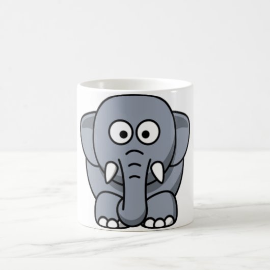 MUG MAGIQUE ÉLÉPHANT GRIS (Centre)