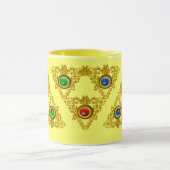 MUG MAGIQUE ELFIC TALISMAN /GOLD TRIANGLE AVEC GEMSTON (Centre)