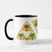 MUG MAGIQUE ELFIC TALISMAN /GOLD TRIANGLE AVEC GEMSTON (Gauche)