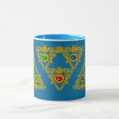 MUG MAGIQUE ELFIC TALISMAN /GOLD TRIANGLE AVEC GEMSTON (Centre)