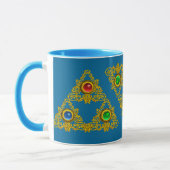 MUG MAGIQUE ELFIC TALISMAN /GOLD TRIANGLE AVEC GEMSTON (Gauche)
