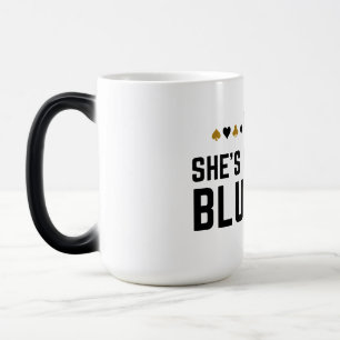 Mug Magique Elle est probablement bluffante - Drôle Poker Conc