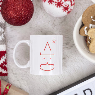 Mug Magique Émoticône mignonne drôle de Père Noël Nerd Geek Ch