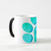 Mug Magique Empreinte de patte Aqua PET NAME Modern Fun (Devant gauche)