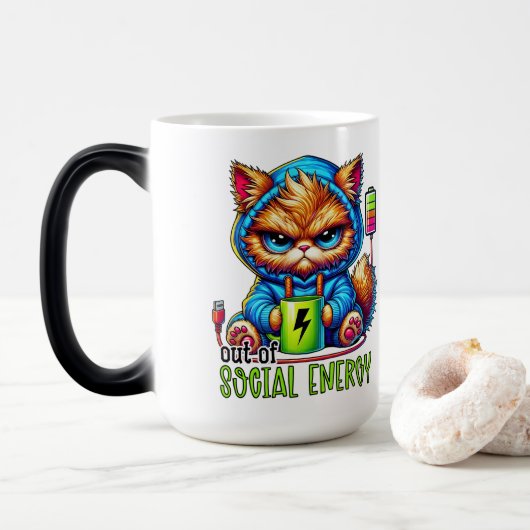 Mug Magique Énergie sociale (Avec donut)
