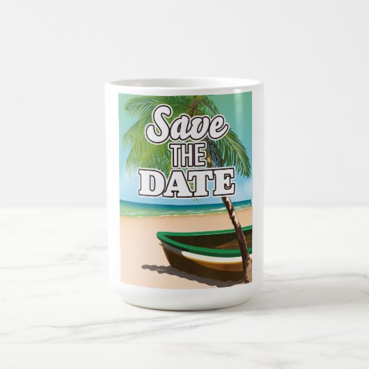 Mug Magique Enregistrer la date (Centre)