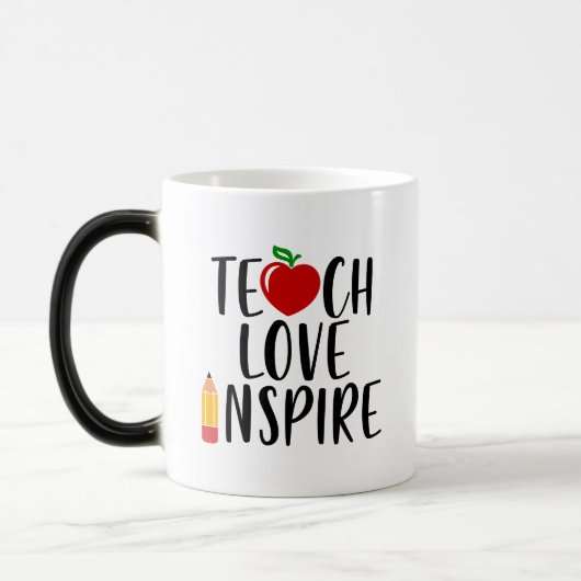 Mug Magique Enseigner l'amour inspirer un cadeau à l'enseignan (Gauche)