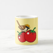 Mug Magique Épervier de Louvain biologique mangeant de la toma (Centre)