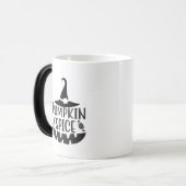 Mug Magique Épice citrouille avec une sorcière Jack-O-Lantern (Devant gauche)