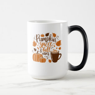 Mug Magique Épice de citrouille et ambiance automnale