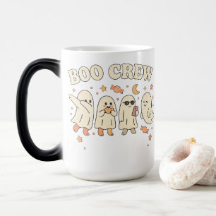 Mug Magique Équipe de fantômes mignons, design rétro Halloween