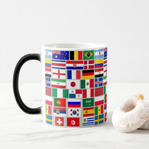Mug Magique ÉQUIPE DE FOOTBALL DE FOOTBALL D'origine DRAPEAUX
