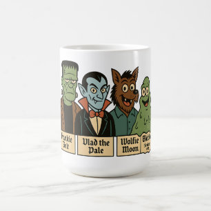 Mug Magique Équipe de monstres Frankie Vlad Wolfie Blobbo Dess
