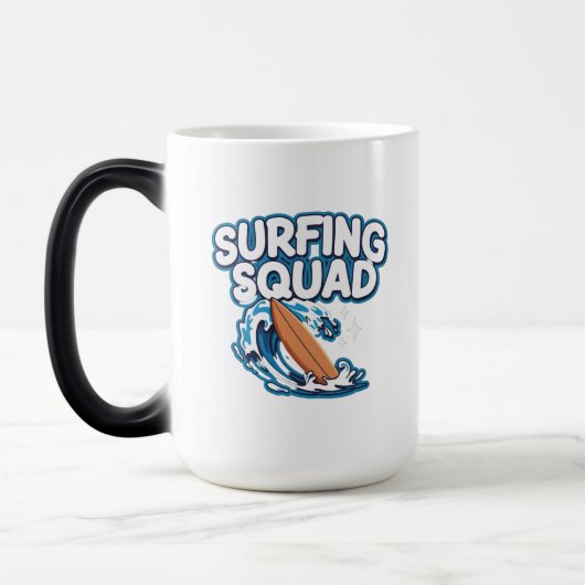 Mug Magique Équipe de surf (Gauche)