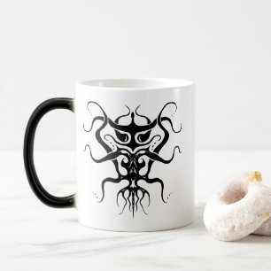 Mug Magique Espèces Aliens Tatouage Tribal Design - noir