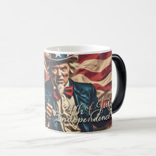 Mug Magique Esprit de liberté en rouge, blanc et bleu