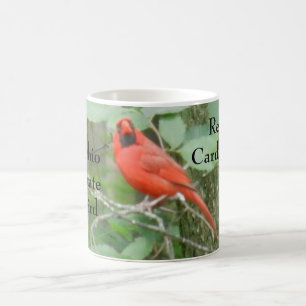 MUG MAGIQUE ÉTAT DE CARDINAL ROUGE D'OISEAU D'OHIO