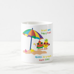 Mug Magique Été esprit de plage, cœur heureux