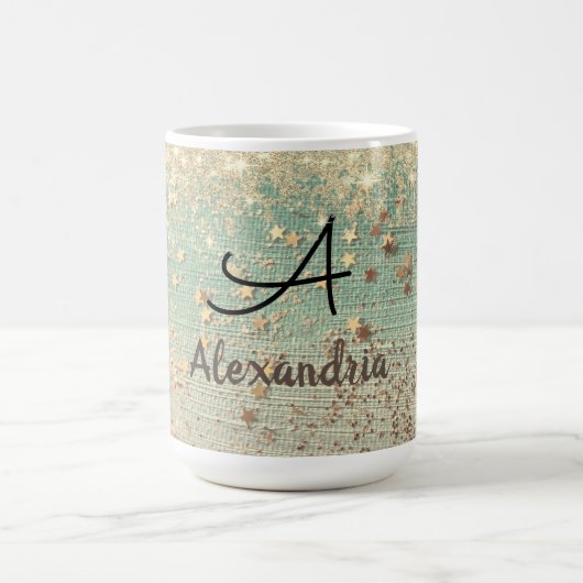 Mug Magique Étoiles de Parties scintillant Monogram Gold sur S (Centre)