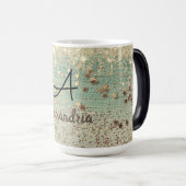 Mug Magique Étoiles de Parties scintillant Monogram Gold sur S (Devant droit)