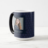 Mug Magique Exercice de commencement de motif hexagonal classi (Devant gauche)
