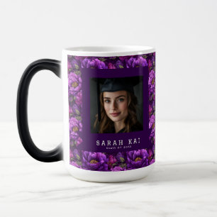 Mug Magique Exercice de début coloré imprimé de pivoines