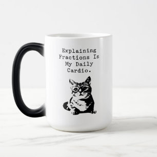 Mug Magique Expliquer les fractions Cardio quotidien Math Fun