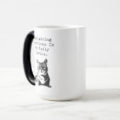 Mug Magique Expliquer les fractions Cardio quotidien Math Fun (Devant gauche)