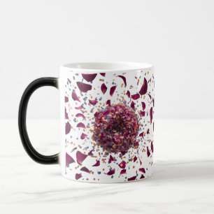 Mug Magique Explosion de confettis de pétales de rose romantiq