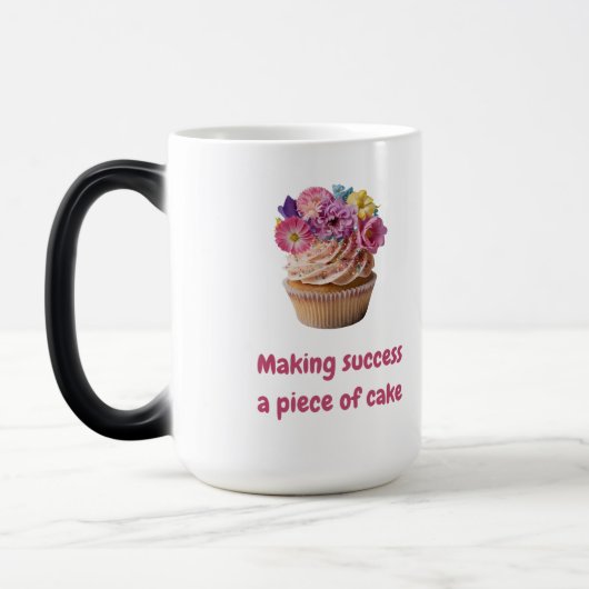 Mug Magique Faire du succès un morceau de gâteau (Gauche)