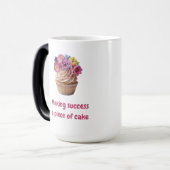 Mug Magique Faire du succès un morceau de gâteau (Devant gauche)