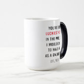 Mug Magique Fantaisie Fête des mères Luckiest Maman Nouveauté (Devant droit)