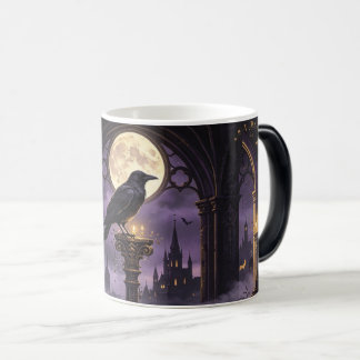 Mug Magique Fantasme gothique corbeau lune pleine