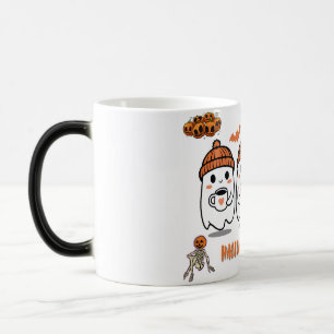 Mug Magique Fantômes de café cosy d'automne – Halloween